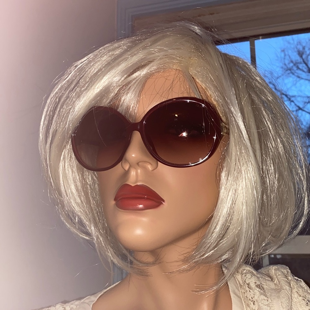 CHLOE SUNNIES SUNGLASSES NWT & CASE BEAUTIFUL BURGUNDY MADE IN ITALY